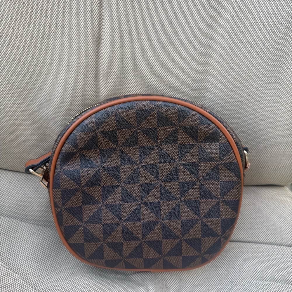 Elegant Brown Geometric Women's Bag